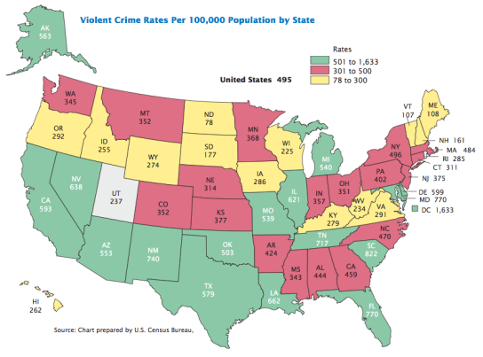 What States Have The Highest Violent Crime Rate